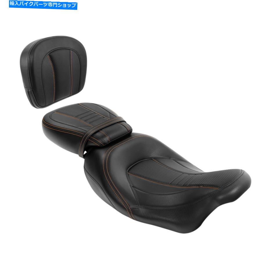 Seats ハーレーロードキングストリートグライドにフィットするドライバーの助手席バックレストパッド09-22 Driver Passenger Seat Backrest Pad Fit For Harley Road King Street Glide 09-22【並行輸入品】