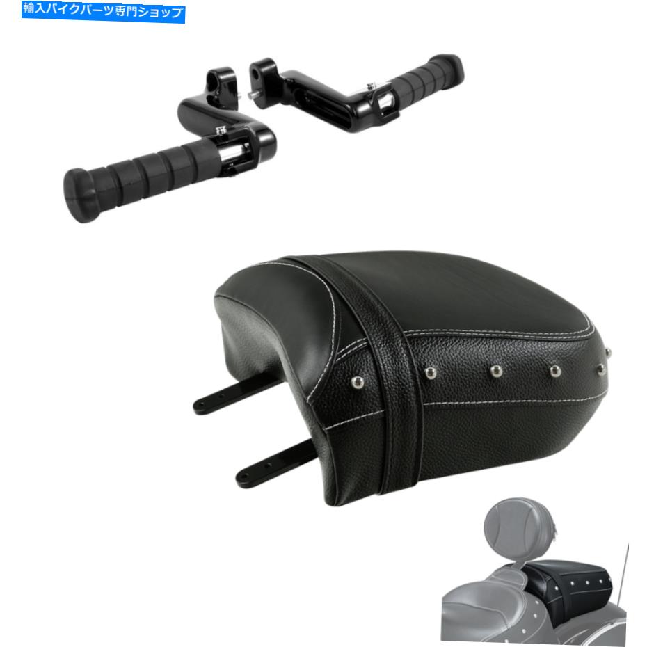 Seats インドのロードマスター2015-2022 2020に適した後部助手席とフットペグマウントフィット Rear Passenger Seat & Footpeg Mount Fit For Indian Roadmaster 2015-2022 2020【並行輸入品】