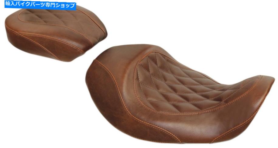 Seats Mustang Motorcycle Products Seat R.Wdtrp Brn Dia Dyna 76709 MUSTANG MOTORCYCLE PRODUCTS SEAT R.WDTRP BRN DIA DYNA 76709【並行輸入品】