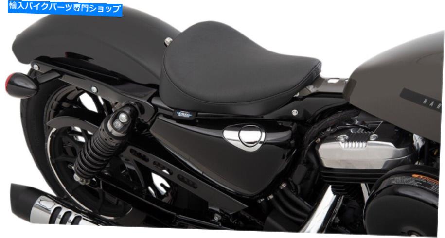 Seats ボバースムーズビニールソロシート - ブラックドラッグスペシャリティ0804-0737 Bobber Smooth Vinyl Solo Seat - Black Drag Specialties 0804-0737【並行輸入品】