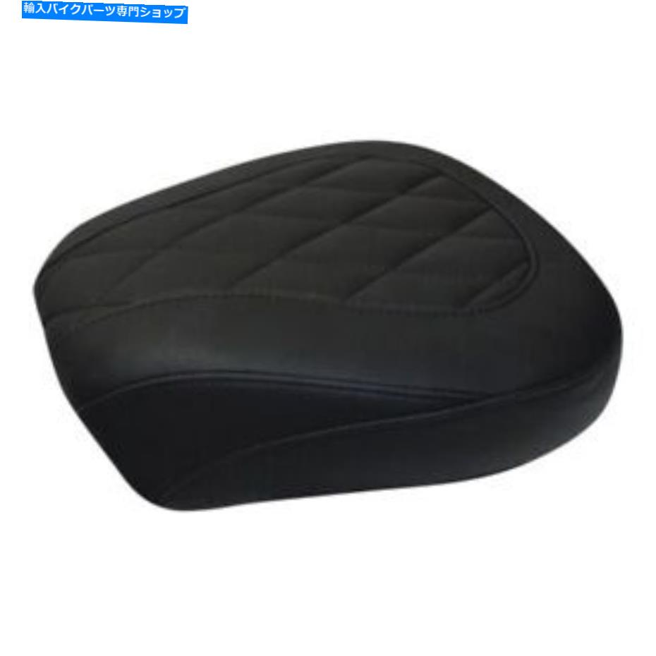 Seats マスタングワイドトリッパーダイヤモンドステッチピリオンブラックダイヤモンドステッチリアシート76695 Mustang Wide Tripper Diamond Stitch Pillion Black Diamond Stitch Rear Seat 76695【並行輸入品】