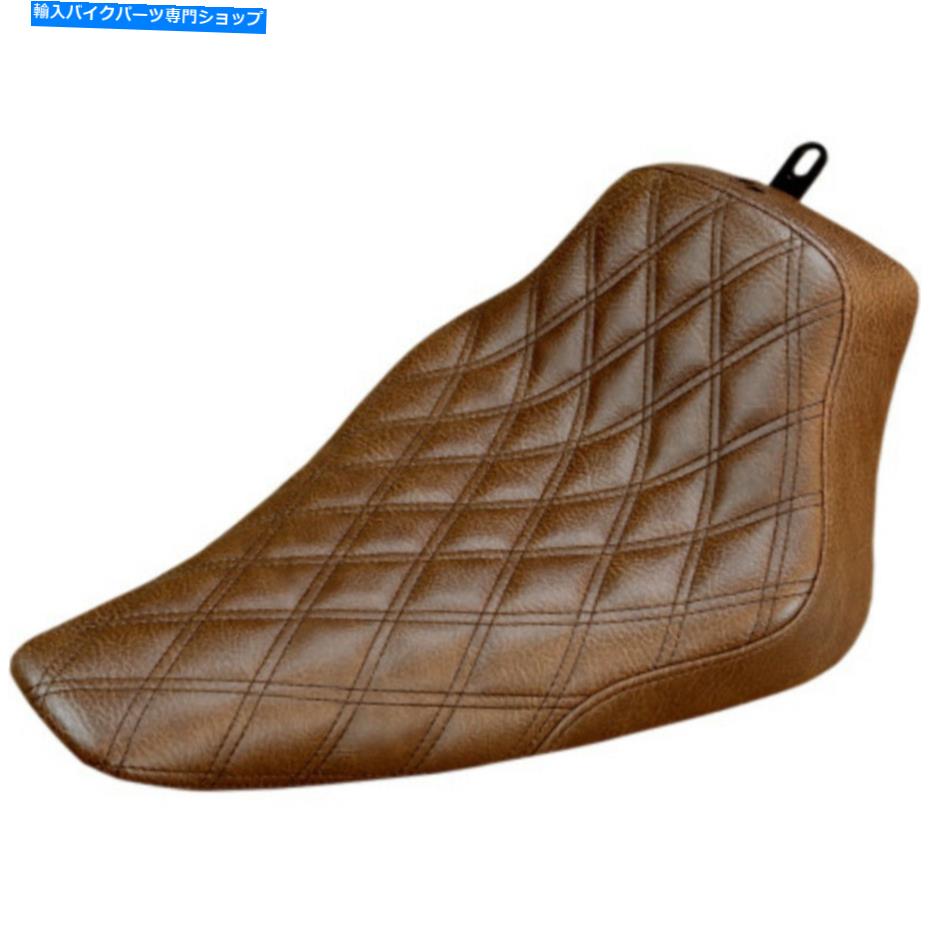 Seats サドルマンブラウンレネゲード格子ステッチソロシートハーレー11-17ソフトイルFXS FLS Saddlemen Brown Renegade Lattice Stitch Solo Seat Harley 11-17 Softail FXS FLS【並行輸入品】
