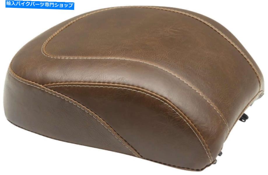 Seats ムスタングワイドトリッパーの旅客席HDファットボーイ107 2018-2021の滑らかな茶色 Mustang Wide Tripper Passenger Seat Smooth Brown For HD Fat Boy 107 2018-2021【並行輸入品】