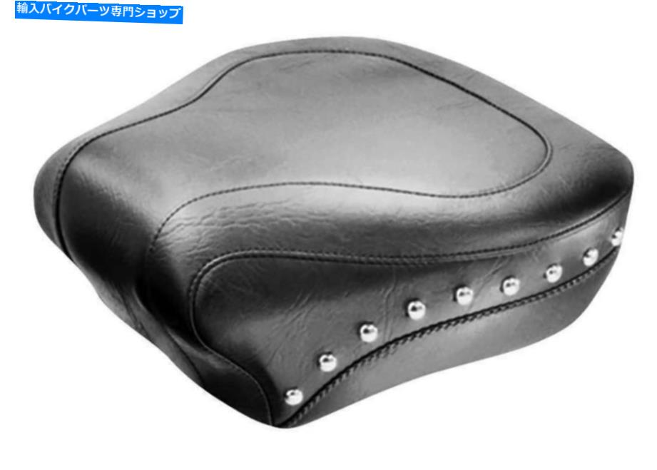 Seats マスタングワイドツアースタッドレアシートのみのハーレーダビッドソンソフトアイルSTDリアティール Mustang Wide Touring Studded Rear Seat ONLY Harley-Davidson Softail Std Rear Tir【並行輸入品】