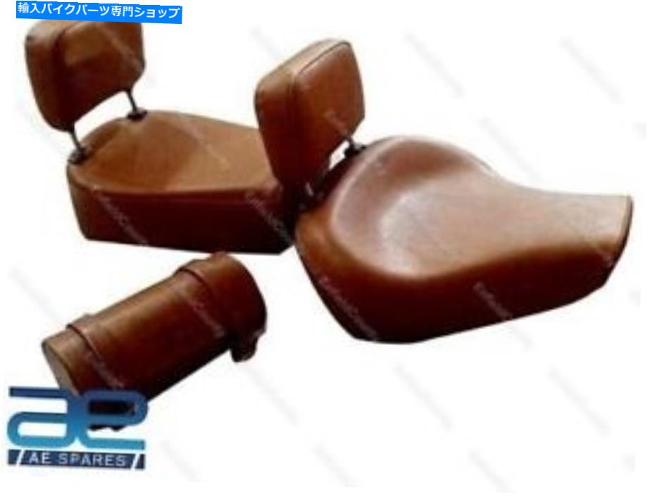 Seats ロイヤルエンフィールドの快適なダブルバックレストシートを取り外し可能なバックレストECSとフィット Fits Royal Enfield Comfortable Double Backrest Seat With Detachable Backrest ECs【並行輸入品】