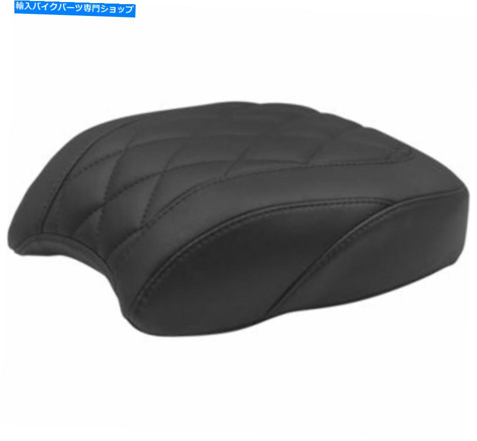 Seats ムスタングブラックワイドトリッパーリアピリオンパッドダイヤモンドシートハーレーソフトアイルFXBB 18+ Mustang Black Wide Tripper Rear Pillion Pad Diamond Seat Harley Softail FXBB 18+【並行輸入品】