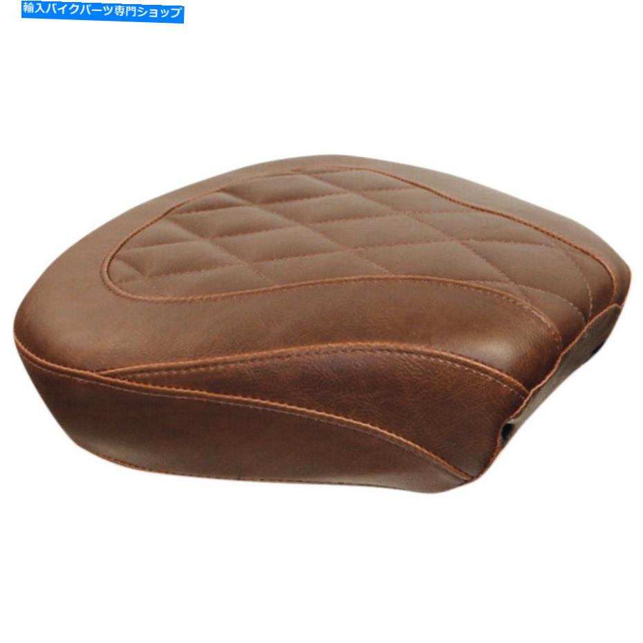 Seats マスタング76723ダイヤモンドステッチブラウンワイドロートリッパー後部シートハーレーツーリング Mustang 76723 Diamond Stitch Brown Wide Low Tripper Rear Seat for Harley Touring【並行輸入品】