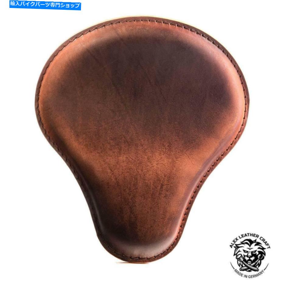 Seats ボバーチョッパーカスタムレザーハンドメイドソロシート「ヴィンテージブラウン」サイズm Bobber Chopper Custom leather handmade Solo Seat \
