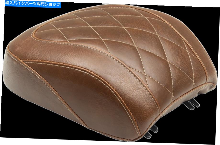 Seats マスタングワイドトリッパーソロシートブラウンダイヤモンドリア - ピリオンパッド83024 Mustang Wide Tripper Solo Seat Brown Diamond Rear - Pillion Pad 83024【並行輸入品】