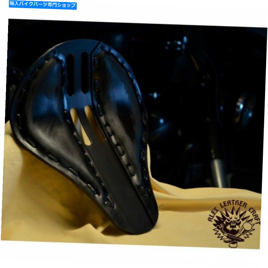 Seats ボブバーチョッパーカスタムレザーハンドメイドソロシート4forthヴィンテージブラックサイズXS/1 Bobber Chopper Custom leather handmade Solo Seat 4Fourth vintage black size XS/1【並行輸入品】