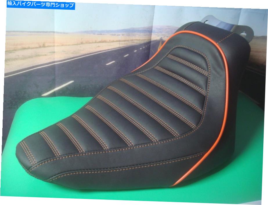 Seats ハーレーシートXLスポーツスターマスタングリビアブラックマンダリンオレンジスレッド75133mo HB Harley Seat XL Sportster Mustang Revere Black Mandarin Orange Thread 75133MO HB【並行輸入品】