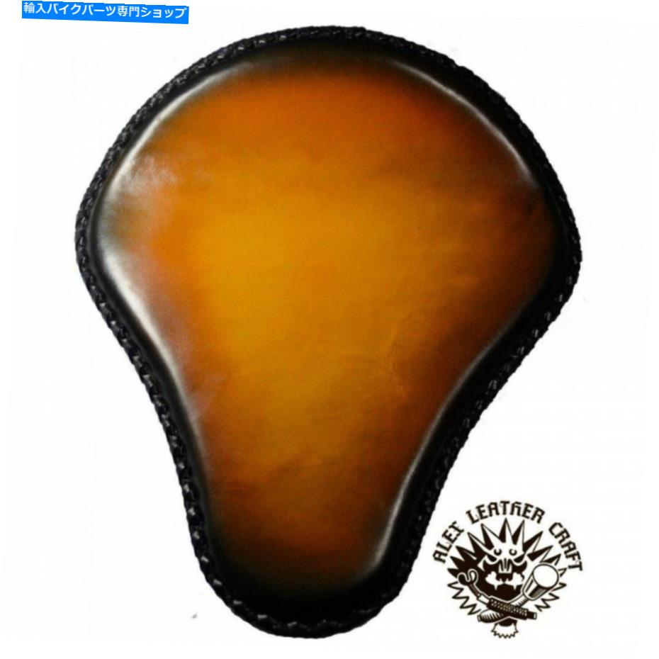 Seats ボブバーチョッパーカスタムレザーハンドメイドソロシート「サマームード」xs/1 Bobber Chopper Custom leather handmade Solo Seat \
