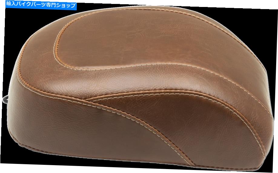Seats マスタング[83057]ワイドトリッパーソロシートブラウンステッチリア - ピリオンパッド Mustang [83057] Wide Tripper Solo Seat Brown Stitched Rear - Pillion Pad【並行輸入品】