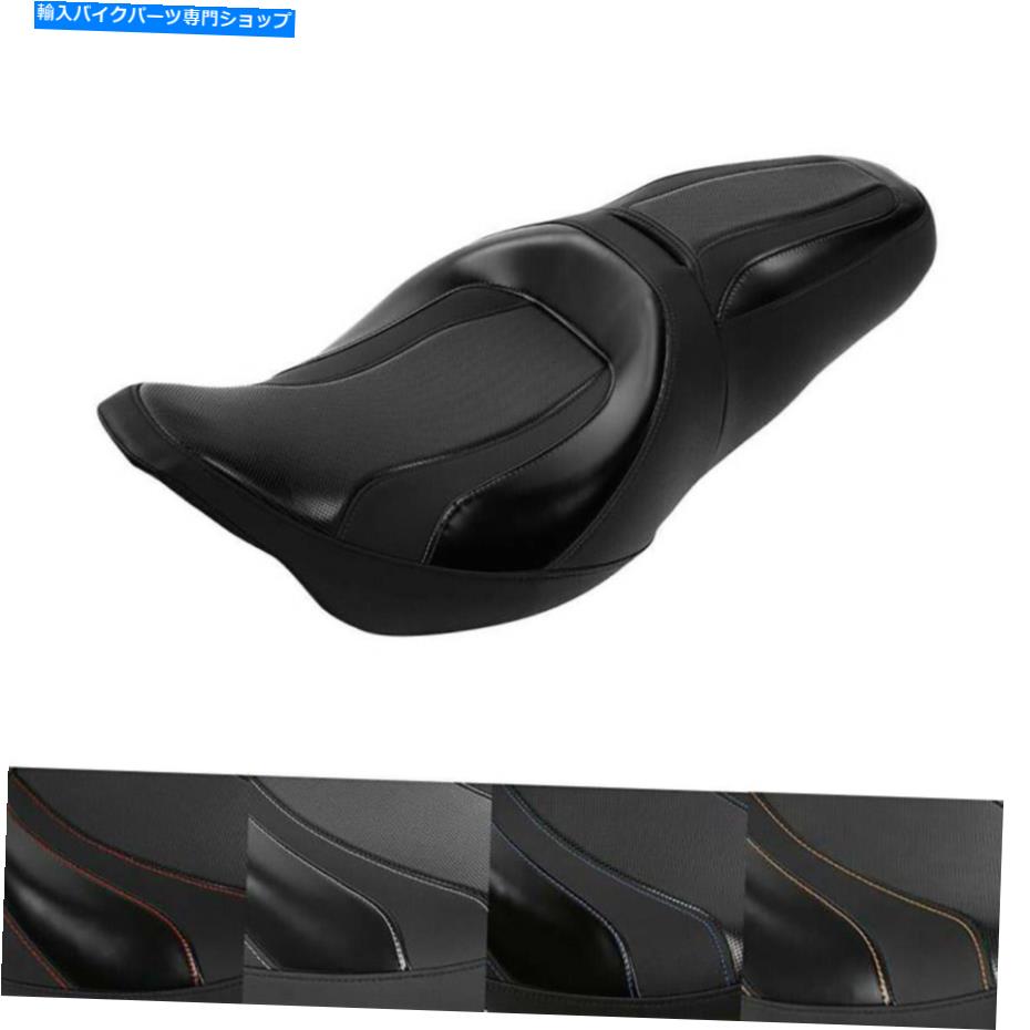 Seats ハーレーツーリングストリートグライドのための黒人乗客ドライバーライダーシート2009-2022 Black Passenger Driver Rider Seat For Harley Touring Street Glide 2009-2022【並行輸入品】