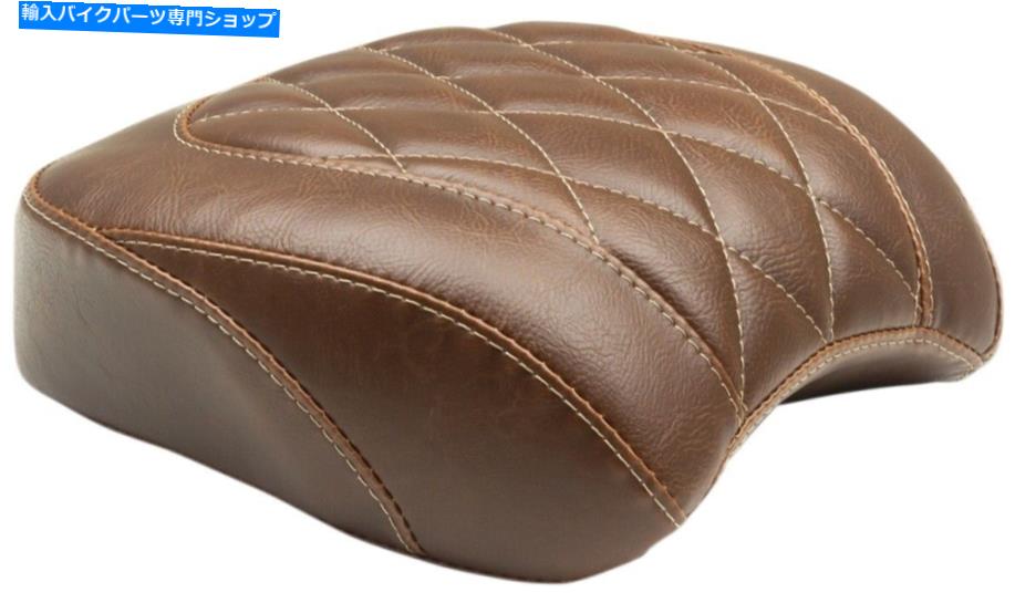 Seats トリッパーダイヤモンドワイドブラウンピリオンパッドマスタング83015 for 18-19 HD FXFB FAT BOB Tripper Diamond Wide Brown Pillion Pad Mustang 83015 For 18-19 HD FXFB Fat Bob【並行輸入品】