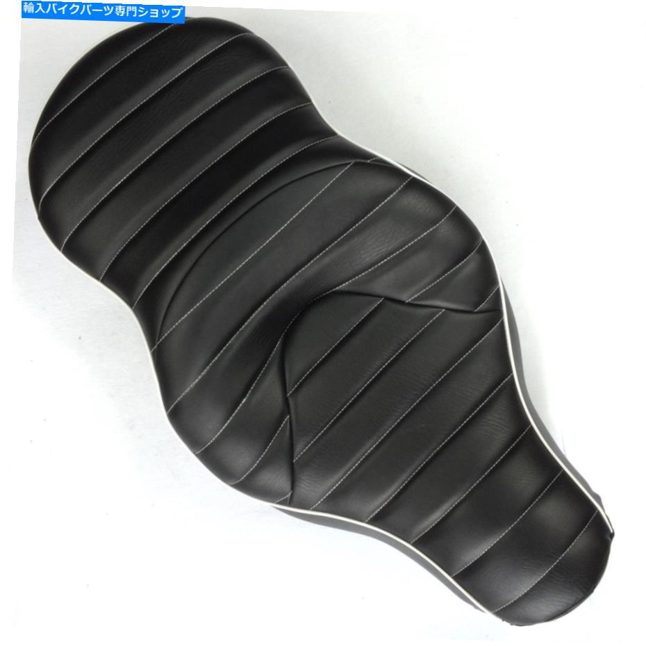 Seats HONGK 05-13 HARLEY XL883N XL883L XL883Xカスタム2アップクロスストライプレザーシート HongK 05-13 Harley XL883N XL883L XL883X Custom 2-up Cross Stripe Leather Seat【並行輸入品】