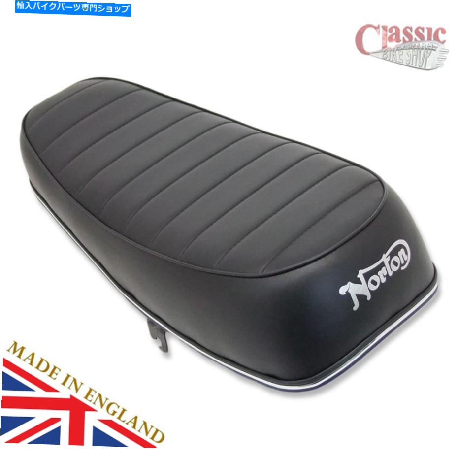 Seats ノートンロードスター「S」タイプ750ccリブ付きトップシート Norton Roadster 'S' Type 750cc Ribbed Top Seat【並行輸入品】