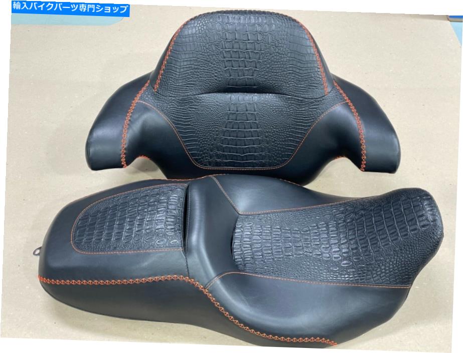 Seats 2008-20 HDストリートグライドシート＆ツアーPKカバーオレンジステッチP52320-11カバーのみ 2008-20 HD Street Glide Seat&Tour PK Cover Orange Stitching P52320-11 COVER ONLY【並行輸入品】｜Us Custom Parts Shop USDM