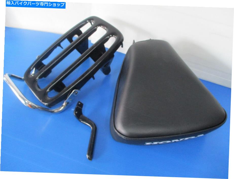 Seats フィットホンダC92 CA92 C95 CA95 CS92 CS95ソロシート+ラック完全セット「ブラック」＃BI＃ Fit HONDA C92 CA92 C95 CA95 CS92 CS95 SOLO SEAT+RACK COMPLETE SET \