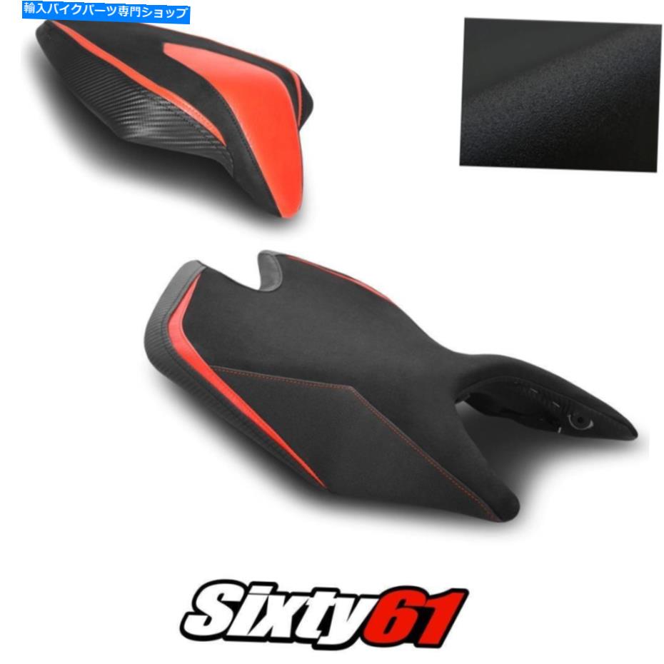 Seats Apryia Tuono Rs 660シートカバー2021 2022 Black Red Luimoto Tec-Grip Suede Aprilia Tuono RS 660 Seat Covers 2021 2022 Black Red Luimoto Tec-Grip Suede【並行輸入品】｜Us Custom Parts Shop USDM