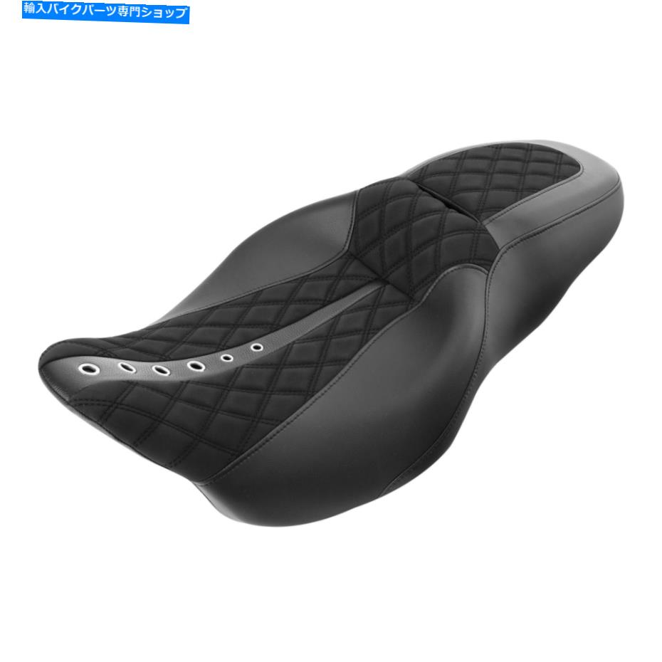 Seats ハーレーツーリングエレクトラグライドスタンダードFLHT 09-22に適したドライバーの助手席 Driver Passenger Seat Fit For Harley Touring Electra Glide Standard FLHT 09-22【並行輸入品】