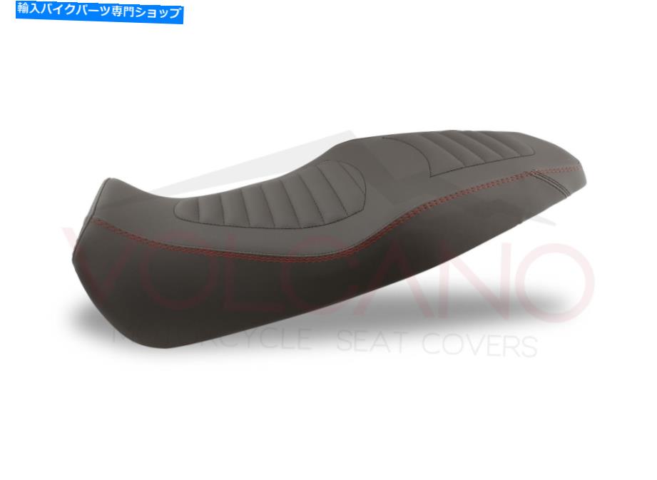 Seats Benelli Leoncino 500 2017-2020火山座席カバーレッドシームアンチスリップ Benelli Leoncino 500 2017-2020 Volcano Seat cover Red Seams Anti Slip【並行輸入品】