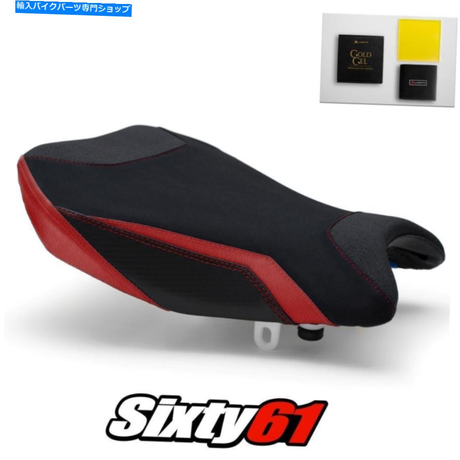 Seats スズキGSXR 1000シートカバーとゲル2017-2020 2021レッドルイモトテックグリップスエード Suzuki GSXR 1000 Seat Cover and Gel 2017-2020 2021 Red Luimoto Tec-Grip Suede【並行輸入品】