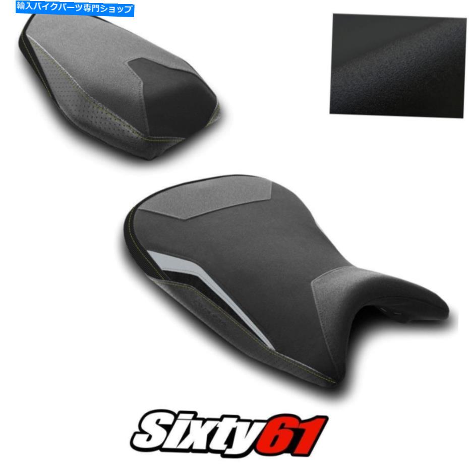 Seats BMW S1000Rシートカバー2021 2022ブラックイエローステッチルイモトテックグリップスエード BMW S1000R Seat Covers 2021 2022 Black Yellow Stitch Luimoto Tec-Grip Suede【並行輸入品】