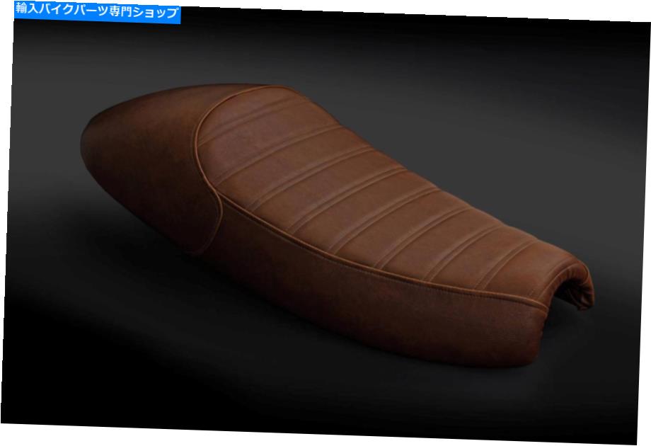 Seats Triumph Truxton 2004-2015 Solo SeatのみのLuimoto Vintage Ribbed Seatカバー - Luimoto Vintage Ribbed Seat Cover For Triumph Thruxton 2004-2015 Solo Seat Only-【並行輸入品】｜Us Custom Parts Shop USDM