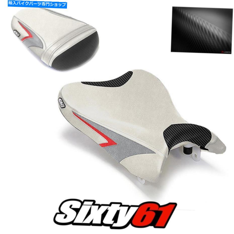 Seats スズキGSXR 600 750シートカバー2008-2010フロントリアシルバーレッドルイモトカーボン Suzuki GSXR 600 750 Seat Cover 2008-2010 Front Rear Silver Red Luimoto Carbon【並行輸入品】｜Us Custom Parts Shop USDM 78,953円