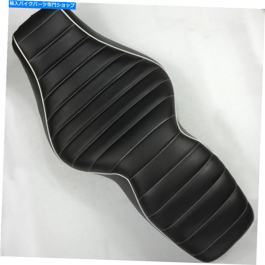 Seats 1997年から2006年のハーレーロードキングのドライバー乗客2アップクロスストライプレザーシート Driver Passenger 2-up Cross Stripe Leather Seat For 1997-2006 Harley Road King【並行輸入品】