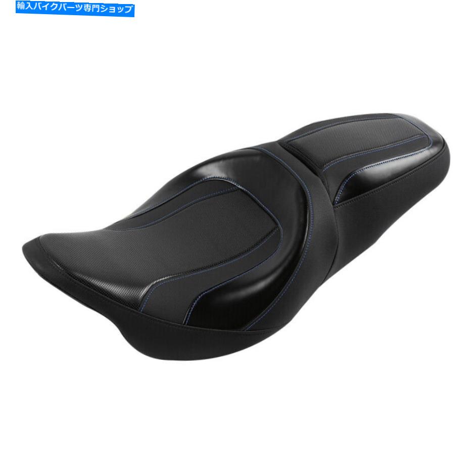 Seats ハーレーツーリングエレクトラストリートグライド2009-upにふさわしいブラックドライバーの助手席 Black Driver Passenger Seat Fit For Harley Touring Electra Street Glide 2009-Up【並行輸入品】