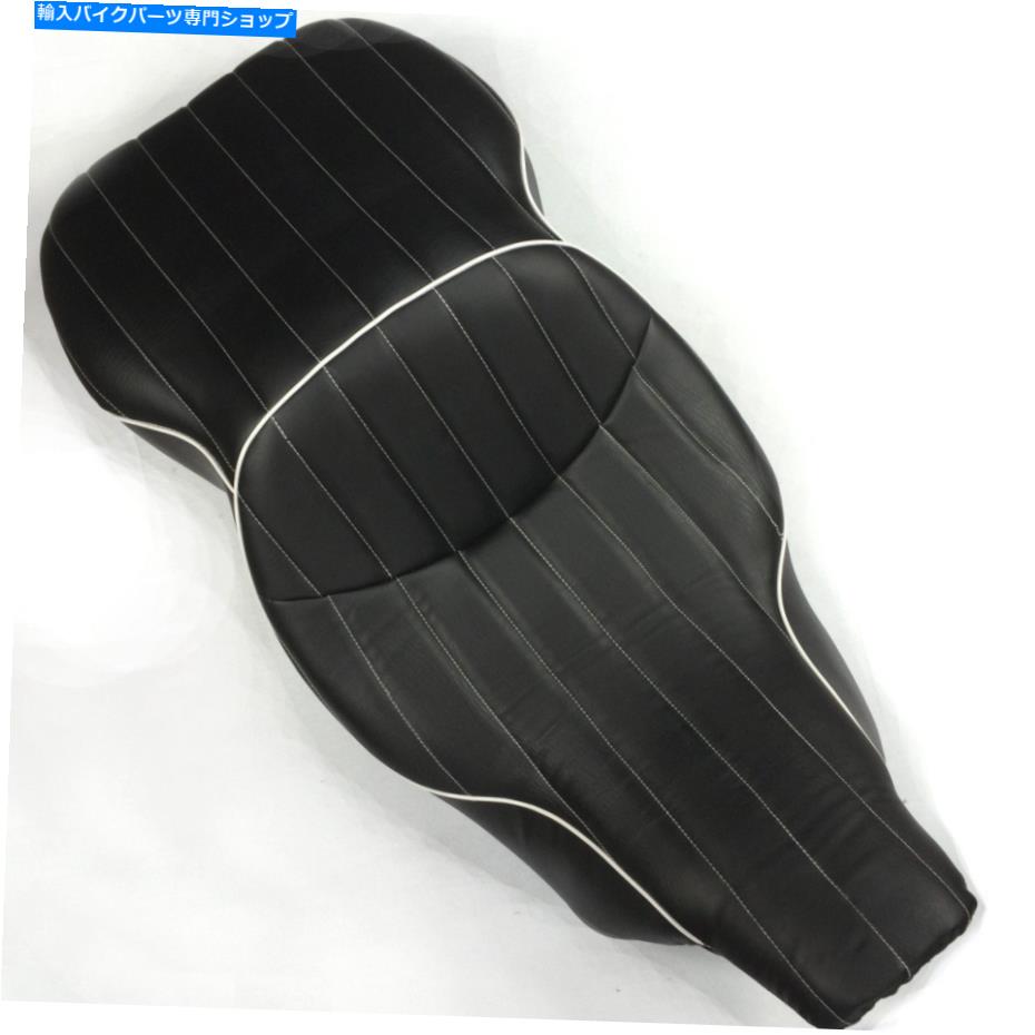 Seats 1997年から2006年のハーレーFLHTのカスタムドライバーの乗客2アップ垂直ストライプシート Custom Driver Passenger 2-up Vertical Stripes Seat For 1997-2006 Harley FLHT【並行輸入品】｜Us Custom Parts Shop USDM