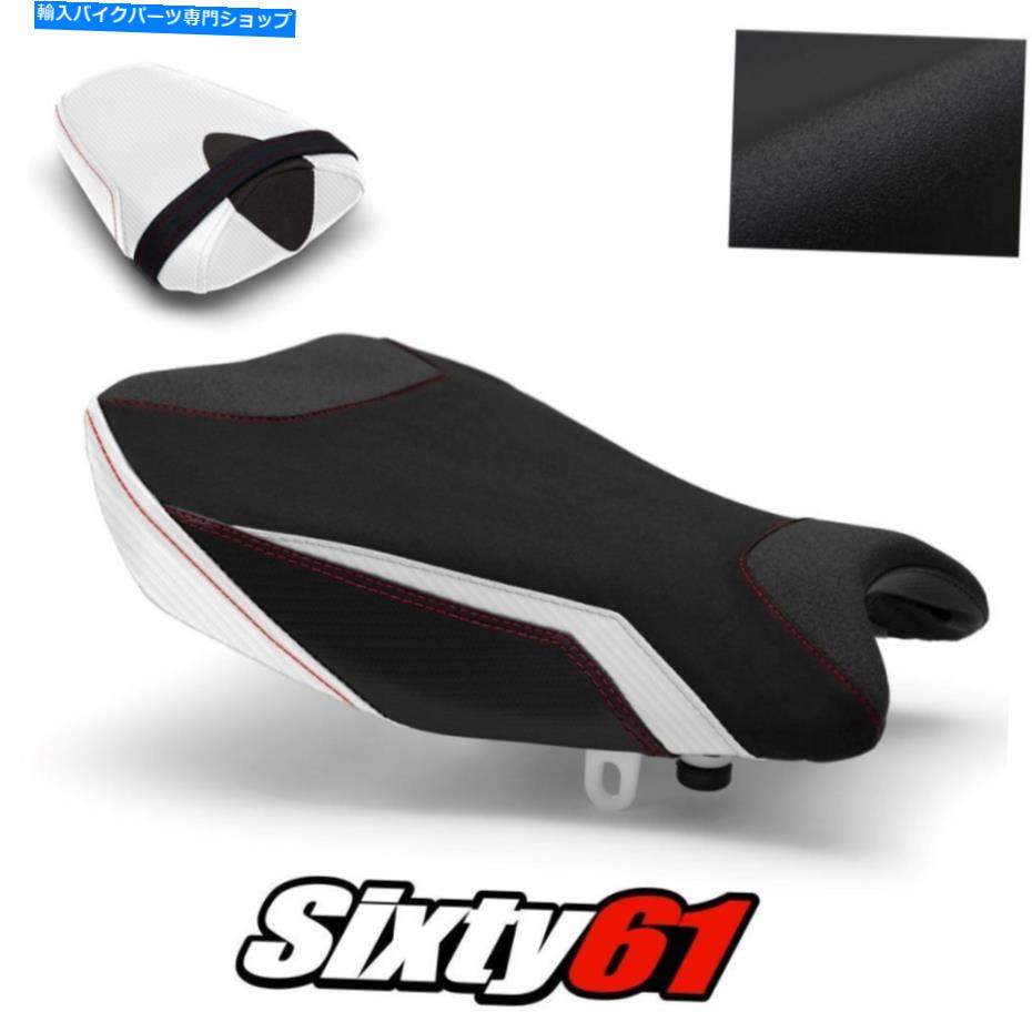 Seats スズキGSXR 1000シートカバー2017-2020 2021レッドホワイトルイモトテックグリップスエード Suzuki GSXR 1000 Seat Covers 2017-2020 2021 Red White Luimoto Tec-Grip Suede【並行輸入品】