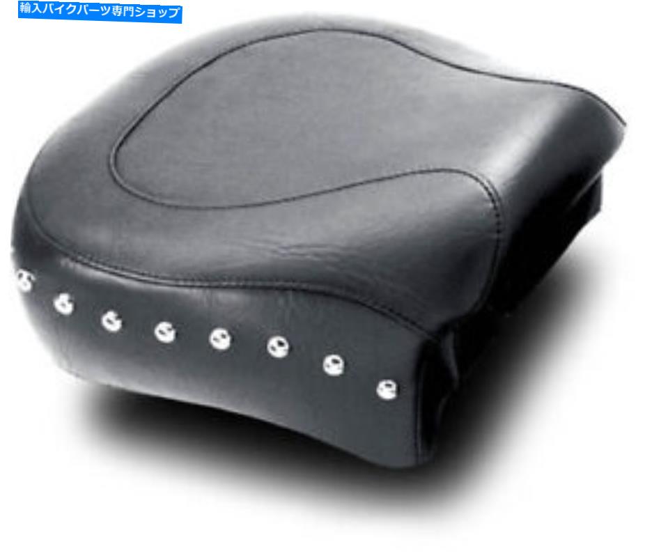 Seats マスタングワイドツーリング旅客席/クロムスタッド＃75707ハーレーデビッドソン Mustang Wide Touring Passenger Seat w/Chrome Studs #75707 Harley Davidson【並行輸入品】
