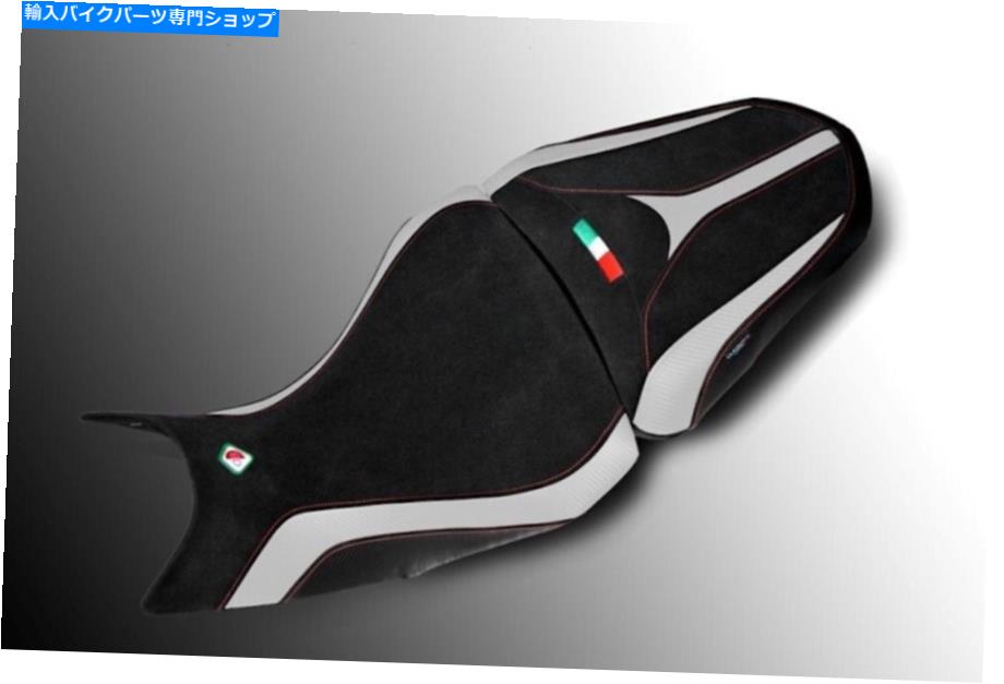 Seats Ducabike Ducati Multistrada V2 1200 1260シートカバー - ブラックホワイト Ducabike Ducati Multistrada V2 1200 1260 Seat Cover - Black-White【並行輸入品】