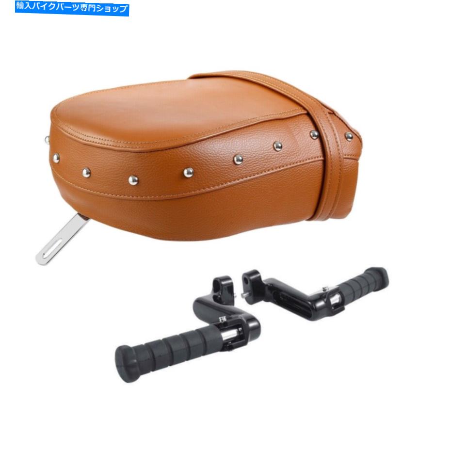 Seats インディアン首長のダークホース2016-2022に適した後部助手席とフットペグレスト Rear Passenger Seat & Footpeg Rest Fit For Indian Chieftain Dark Horse 2016-2022【並行輸入品】