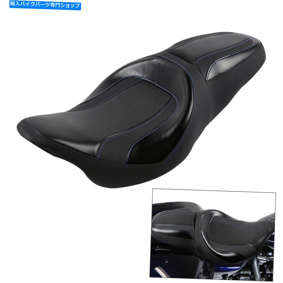 Seats ハーレーツーリングストリートグライドロードキング2009-2022に適したライダーと助手席 Rider & Passenger Seat Fit For Harley Touring Street Glide Road King 2009-2022【並行輸入品】