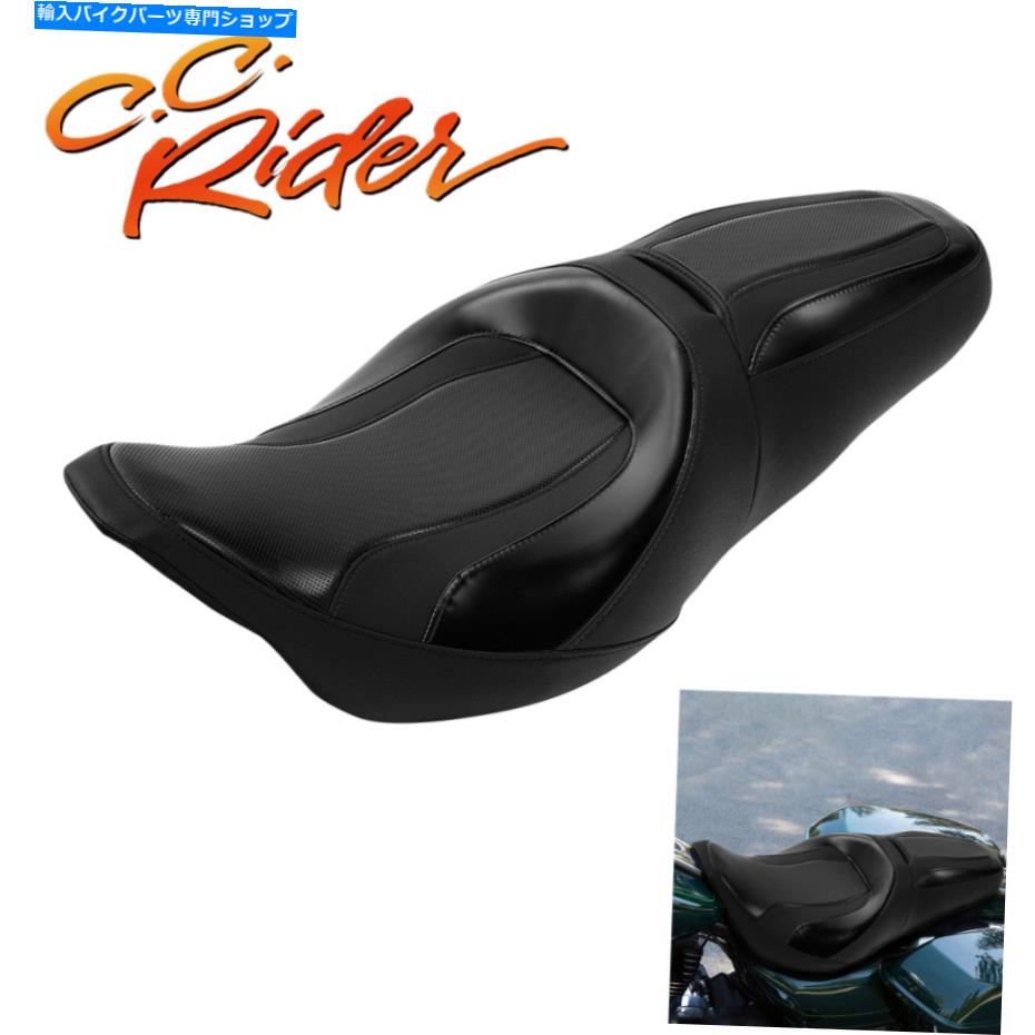 Seats C.C.ライダードライバー助手席ハーレーストリートロードグライド2009-2023に適しています C.C.RIDER Driver Passenger Seat Fit For Harley Street Road Glide 2009-2023【並行輸入品】