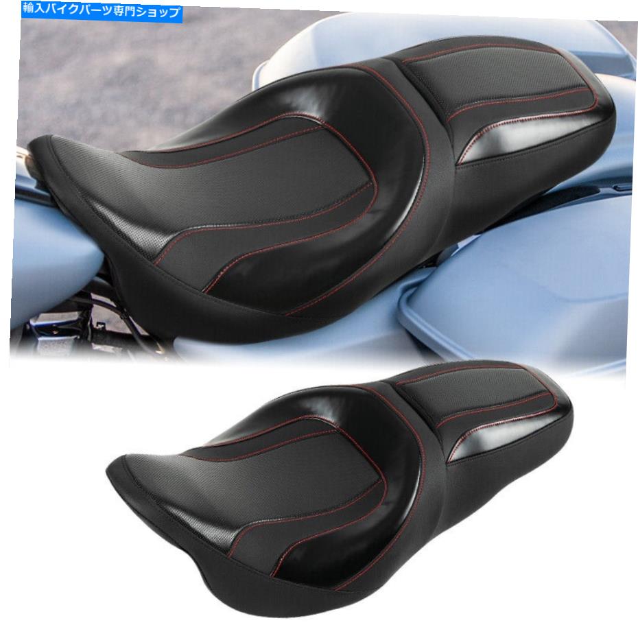 Seats ハーレーCVOツーリングストリートエレクトラグライドに適したライダーと助手席 Rider and Passenger Seat Fit For Harley CVO Touring Street Electra Glide 09-22【並行輸入品】