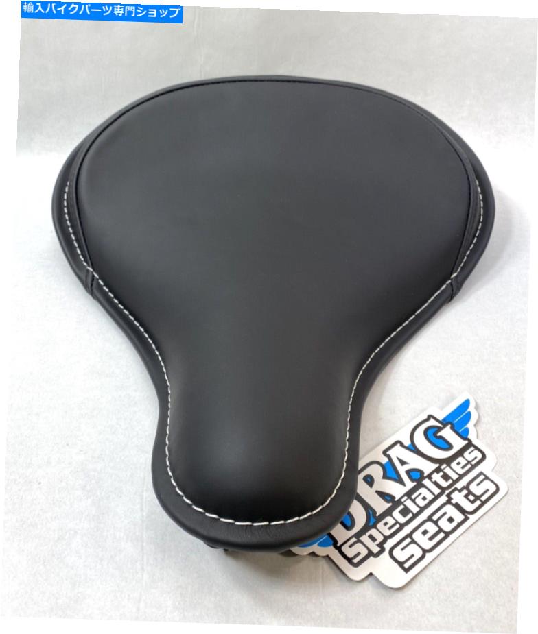 Seats ドラッグスペシャルティーズスプリングローソロシート大きなブラックレザーステッチ0806-0047 NEW Drag Specialties Spring Low Solo Seat Large Black Leather Stitched 0806-0047 New【並行輸入品】