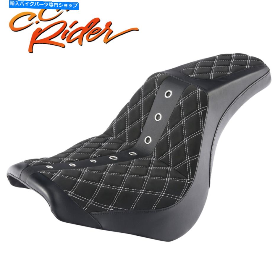 Seats C.C.ハーレーストリートボブに適したライダードライバーの助手席18 19 20 21 22 C.C. RIDER Driver Passenger Seat Fit For Harley Street Bob 18 19 20 21 22【並行輸入品】|Us Custom Parts Shop USDM