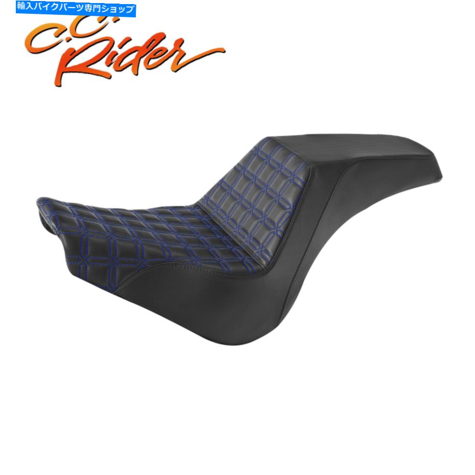 Seats C.C.ハーレーソフトアイルスタンダードストリートボブ2018-Upのライダードライバーの助手席 C.C. RIDER Driver Passenger Seat For Harley Softail Standard Street Bob 2018-Up【並行輸入品】