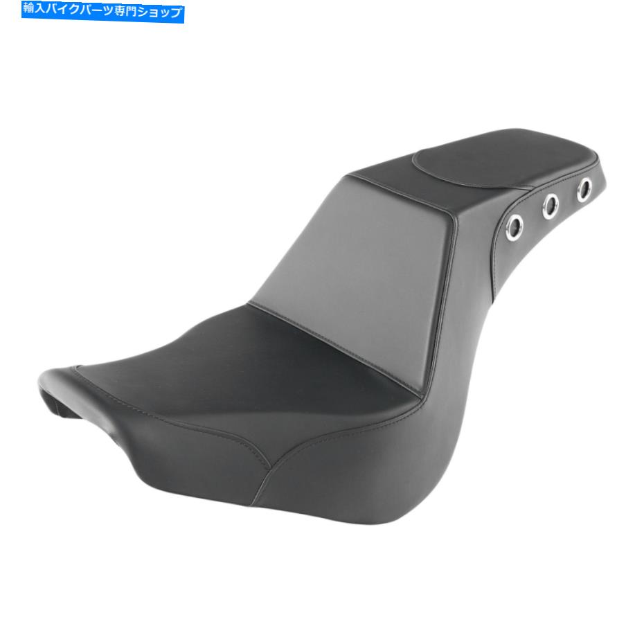 Seats ハーレーソフトアイルストリートボブFXBB FXST 18-22 USに適した黒いドライバーの助手席 Black Driver Passenger Seat Fit For Harley Softail Street Bob FXBB FXST 18-22 US【並行輸入品】