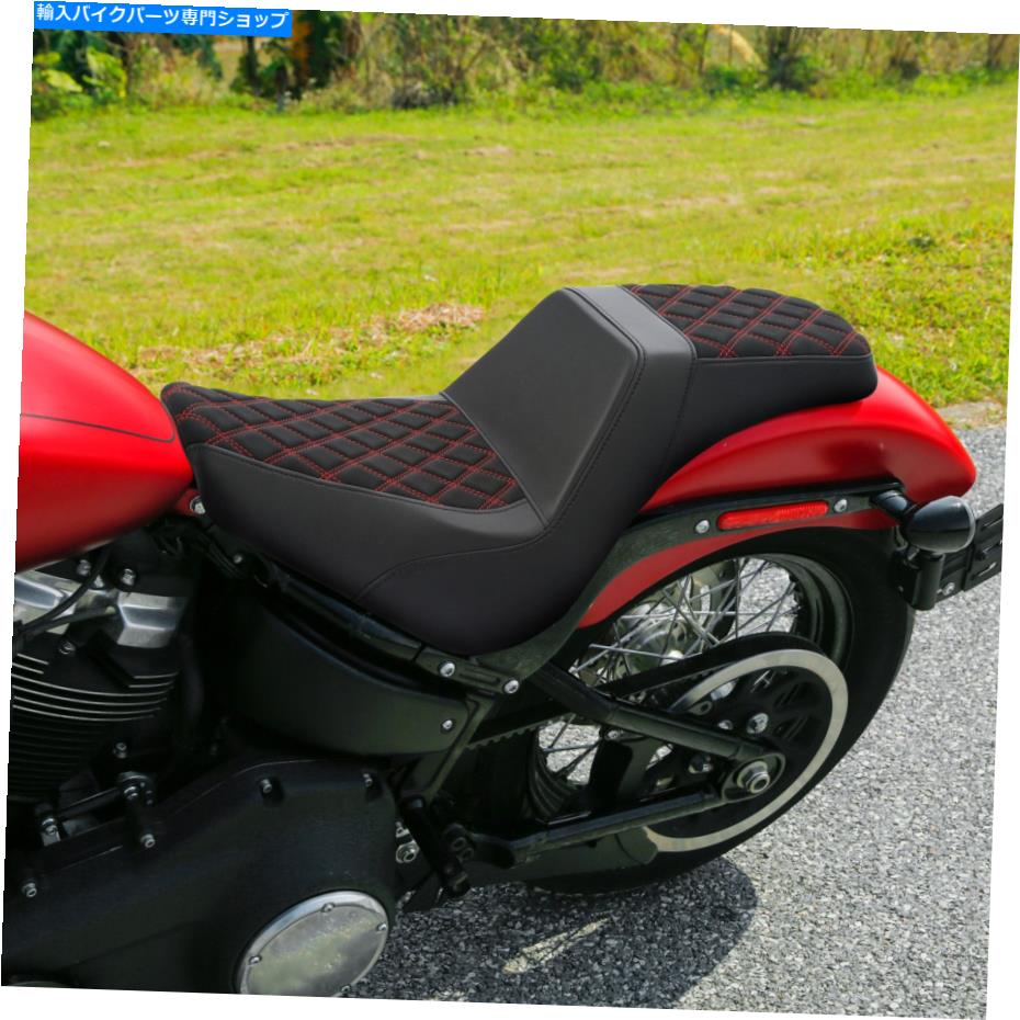 Seats ハーレーソフトアイルストリートボブスタンダードFXST 18-22に適したドライバーの助手席 Driver Passenger Seat Fit For Harley Softail Street Bob Standard FXST 18-22 19【並行輸入品】