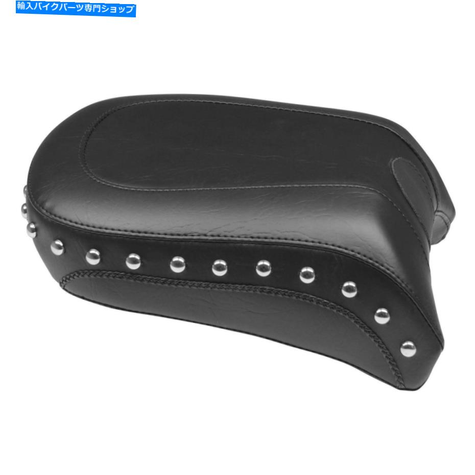 Seats ハーレーダビッドソンのためのマスタングオートバイ製品ワイドソロシート、リアプレーンブラック MUSTANG MOTORCYCLE PRODUCTS WIDE SOLO SEAT FOR HARLEY-DAVIDSON, REAR PLAIN BLACK【並行輸入品】