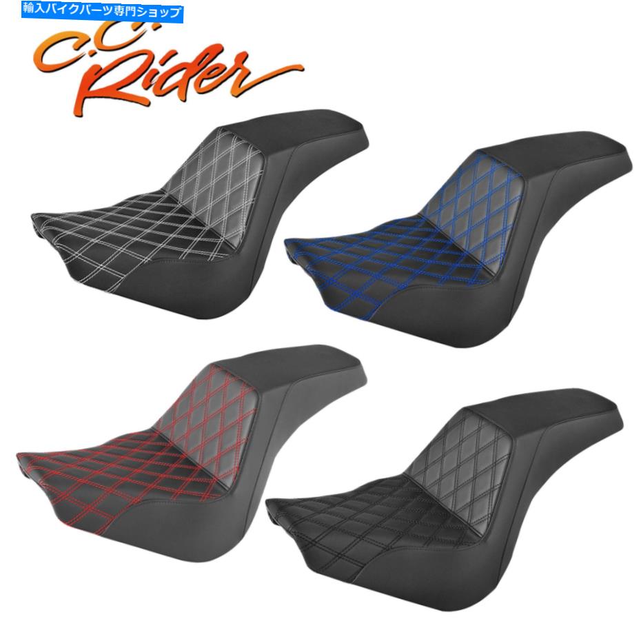 Seats C.C.ハーレーソフトアイル2018-2022に適したライダー2つのドライバー助手席 C.C. RIDER Two Up Driver Passenger Seat Fit For Harley Softail 2018-2022【並行輸入品】|Us Custom Parts Shop USDM