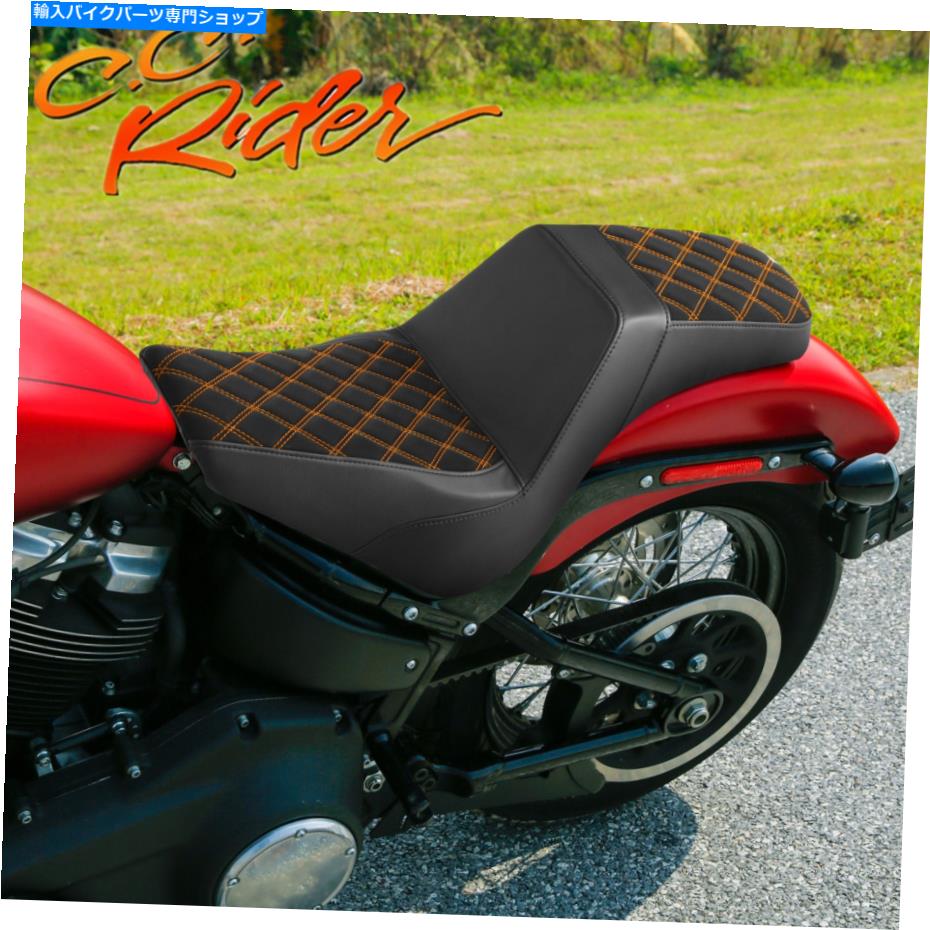 Seats C.C.ライダードライバーの乗客2アップシートハーレーソフトアイルストリートボブ2018-2023に適しています C.C.RIDER Driver Passenger 2-Up Seat Fit For Harley Softail Street Bob 2018-2023【並行輸入品】|Us Custom Parts Shop USDM