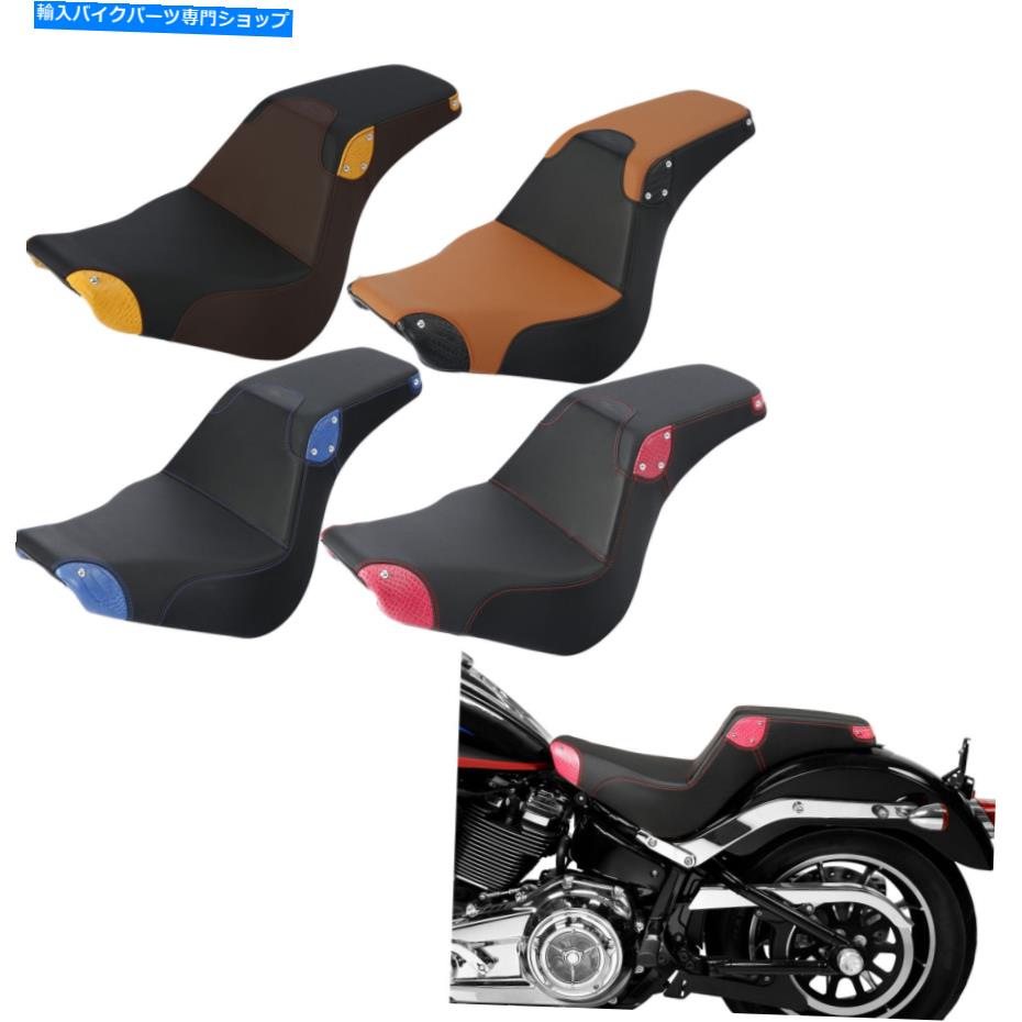 Seats ハーレーソフトアイルストリートボブFXBB 18-22に適したドライバーと助手席の交換 Driver & Passenger Seat Replacement Fit For Harley Softail Street Bob FXBB 18-22【並行輸入品】|Us Custom Parts Shop USDM