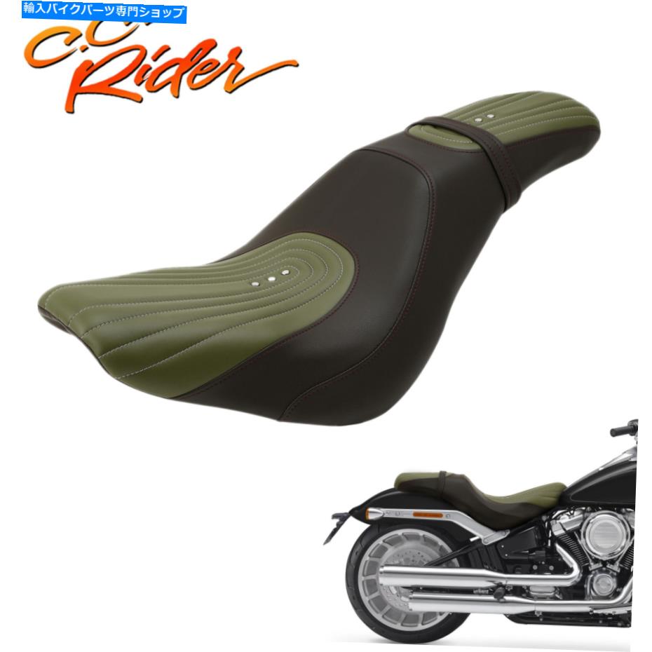 Seats C.C.ハーレーヘリテージクラシックFLHC 2018-upに適したライダードライバーと助手席 C.C. RIDER Driver & Passenger Seat Fit For Harley Heritage Classic FLHC 2018-Up【並行輸入品】